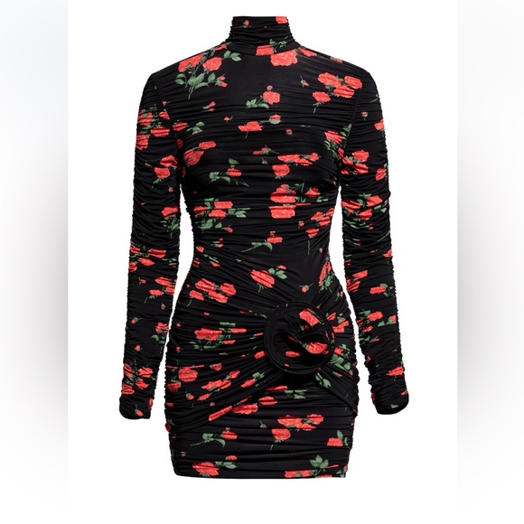 MAGDA BUTRYM FOR H&M ROSE TURTLENECK DRESS SZ XS - Picture 1 of 6